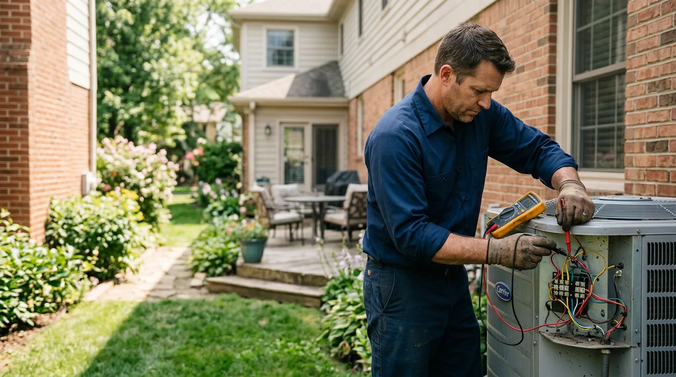 HVAC technician working near Ackerly, TX
